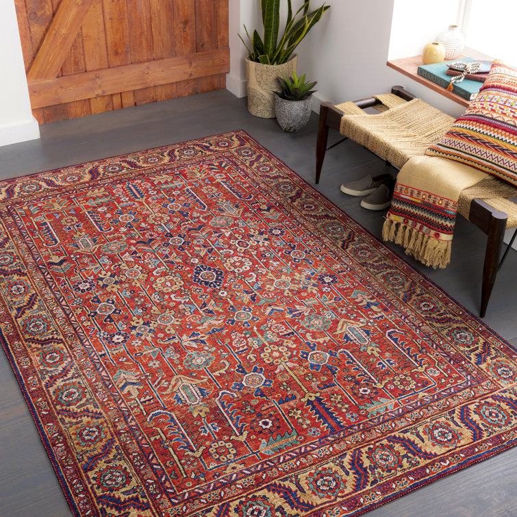 Langley Street Fleckenstein Oriental Red Area Rug & Reviews Wayfair